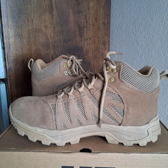 🔥 HQ Ortholite Waterproof Tactical Hiking Brown Outdoor Boots Sz.11.5 D - Picture 9 of 13